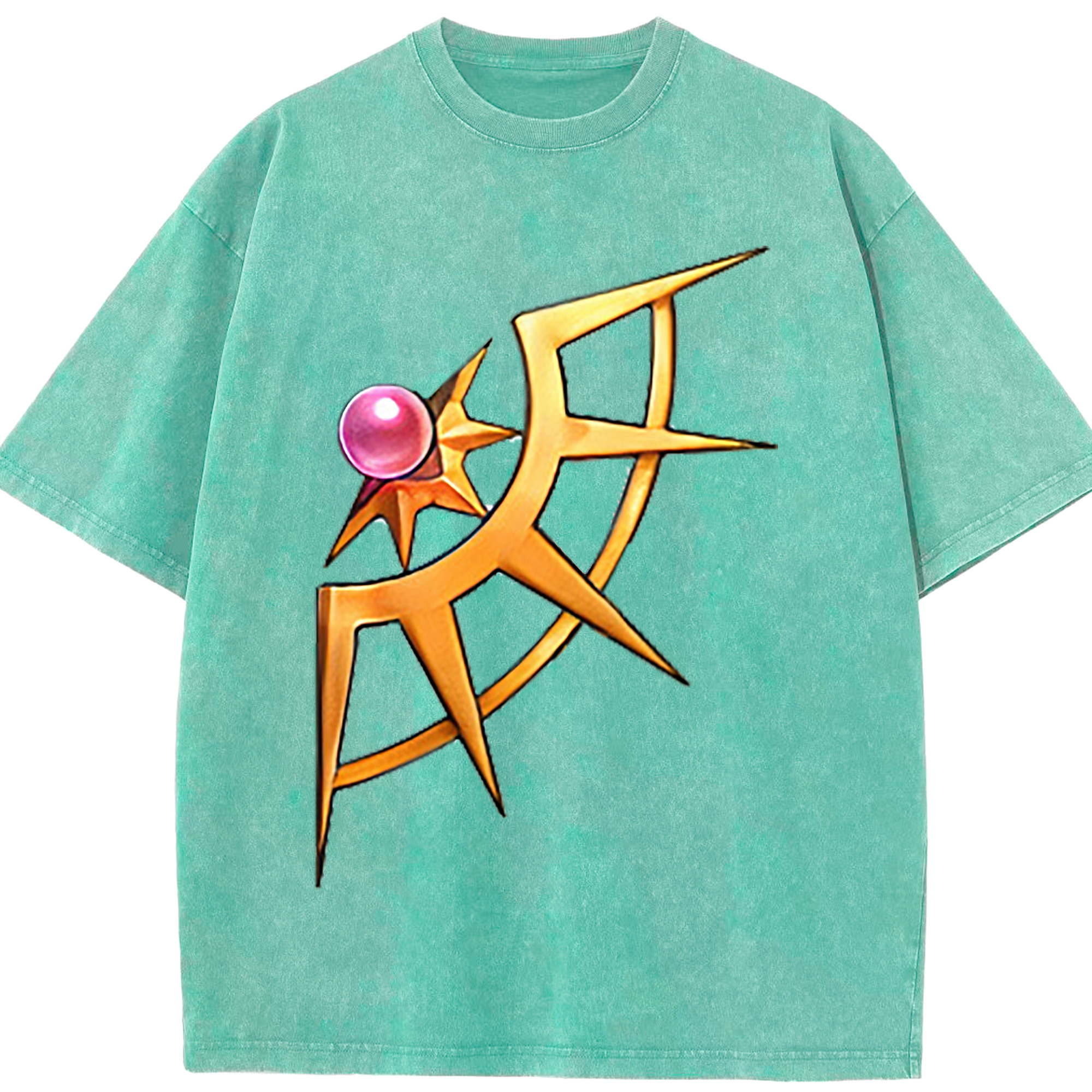 （画像用） 遊☆戯☆王 Yu-Gi-Oh! 綿100% ヴィンテージ風 半袖Tシャツ（フロントプリント）